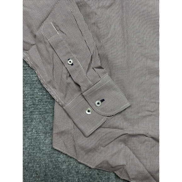 UNTUCKit Gargiulo Shirt Mens S Maroon Button Up Long Sleeve Wrinkle Free New - Picture 3 of 12
